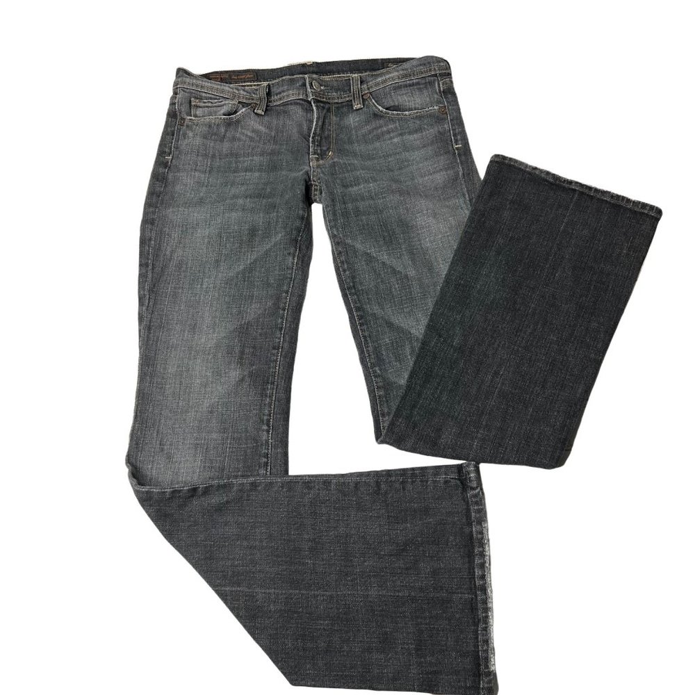 Citizens of Humanity Naomi Stretch Low Waist Flair Dark Wash Flare Jeans